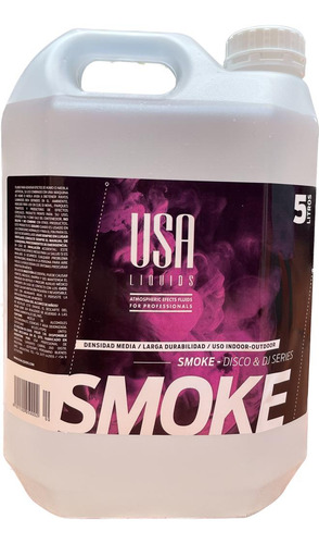 Pack X 4 Liquido De Humo Usa Liquids Smoke 5 Litros Dj
