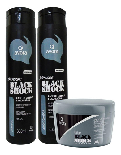 Kit Avora Splendore Black Shock Com 3