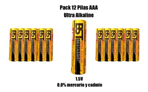 Pack 12 Pilas Ultra Alcalina Bst Aaa 1.5v /chilechina