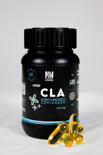 Cla Acido Linoleico Conjugado 60 Capsulas Natural Nutrition Sabor Neutro