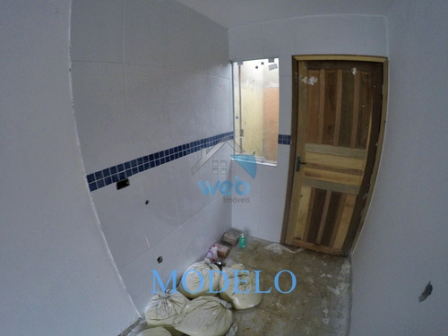 Imagem 6 de 10 de Excelentes Casas À Venda No Bairro Campo De Santana, Em Fase Final De Construção, Contando Com Dois Quartos, Sala, Cozinha Americana. - Ca01600 - 69959853