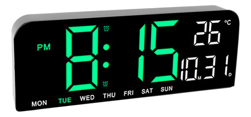 Reloj Despertador Digital Con Pantalla Led Grande Para Escri