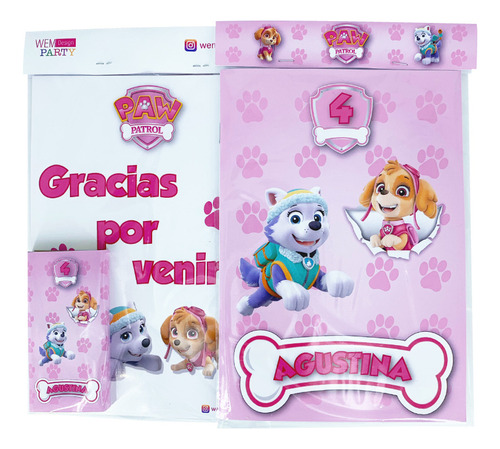 15 Libritos Colorear Personalizado Paw Patrol + Lapices X 6