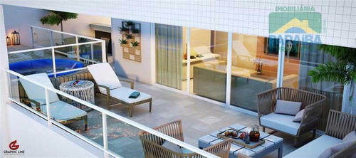Imagem 2 de 13 de Apartamento Residencial À Venda, Cabo Branco, João Pessoa - Ap0381. - Ap0381