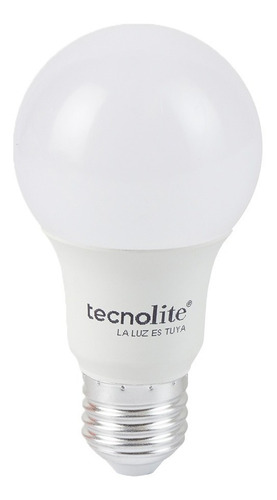 Imagen 1 de 4 de Bombillo Led A19 Base E27 ,8,5w, Luz Día Tecnolite