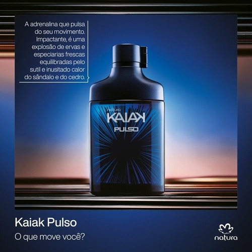Imagem 3 de 4 de Colônia Kaiak Pulso Masculino 100ml - Natura