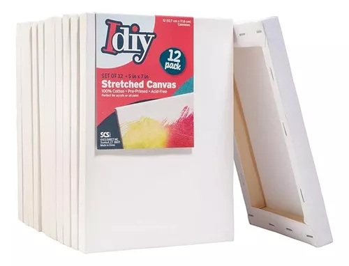 Idiy Tabla De Lienzo De 4.7 X 6.7 In Color Blanco