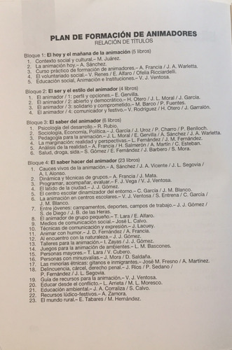 Libro La Animación En Centros Escolares Formación Animador