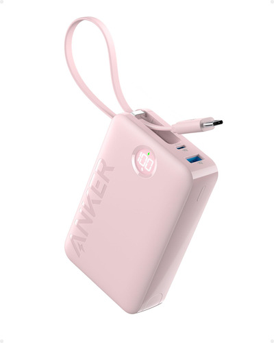 Powerbank Portatil 20000mah Usb C Incorporado Anker Rosa