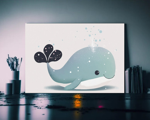 Arte De Pared Imagenes Ballenas Alta Resolucion 45x30cm