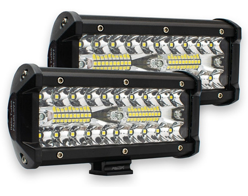 Par Barra Faro 40 Led Con Estrobo Luz Blanca / Auxiliar