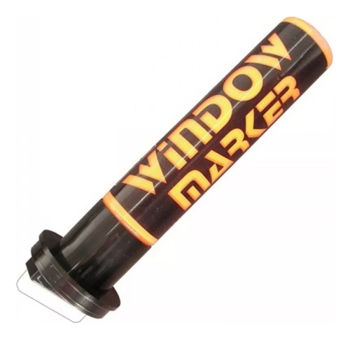 Caneta Marcador Window Marker Laranja Vidro Vitrine Carro 