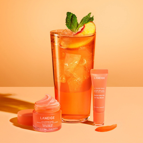 Bálsamo Labial Laneige Lip Glowy Balm Chá Gelado De Pêssego
