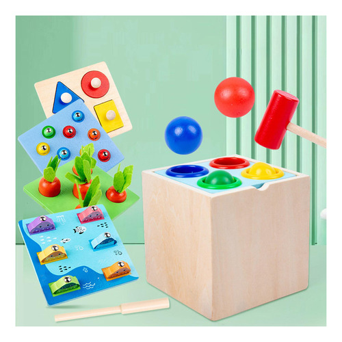 - Caixa De Permanência De Objetos Montessori Coordenação