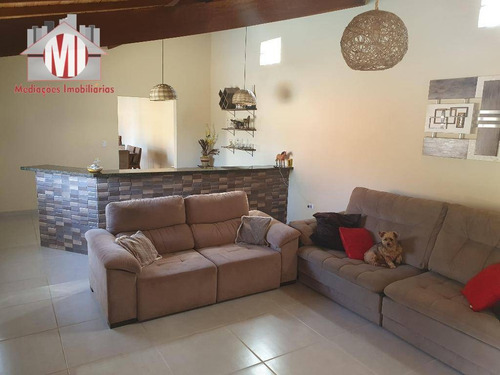 Imagem 3 de 23 de Linda Chácara Com Escritura, 03 Dormitórios, Piscina, Campo De Futebol, Pomar, À Venda, 1000 M² Por R$ 465.000 - Zona Rural - Pinhalzinho/sp - Ch0725