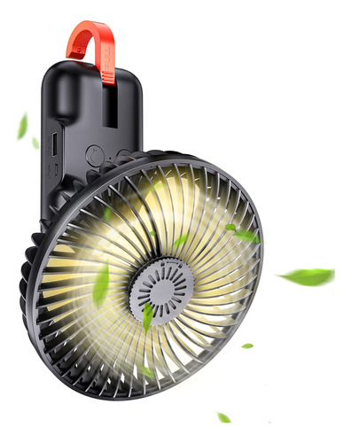 Smartdevil Ventilador De Camping Portatil Con Luces Led, Ven