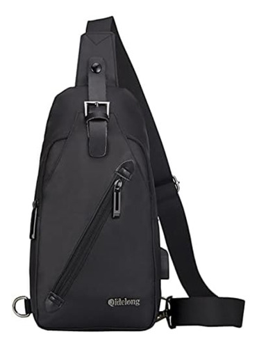 Qidelong Sling Bag Mochila Cruzada Antirrobo Pecho Con Carga