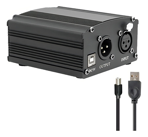 Phantom Power Usb Fonte 5 V Fonte 48 V Cable XLR P/ Micrófono - Waver