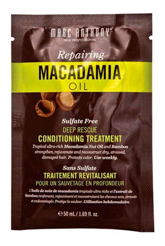 Acondicionador Marc Anthony Reparación Profunda Con Aceite De Macadamia 50ml