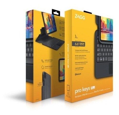 Case + Teclado Trackpad Zagg Para iPad Pro 11 M2 A2759 A2435