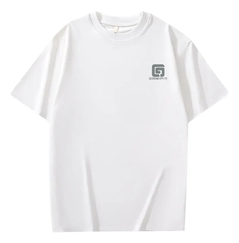 Camiseta De Manga Corta De Algodón Puro Para Hombre Y Mujer
