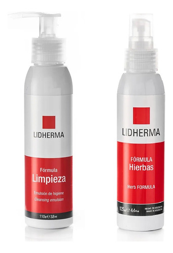 Kit Emulsión De Limpieza + Loción De Hierbas Lidherma