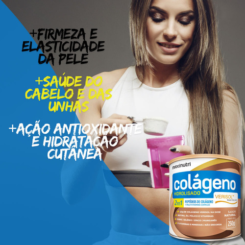 Kit 3 Colágeno Hidrolisado Verisol Com Vitaminas Lata 250g