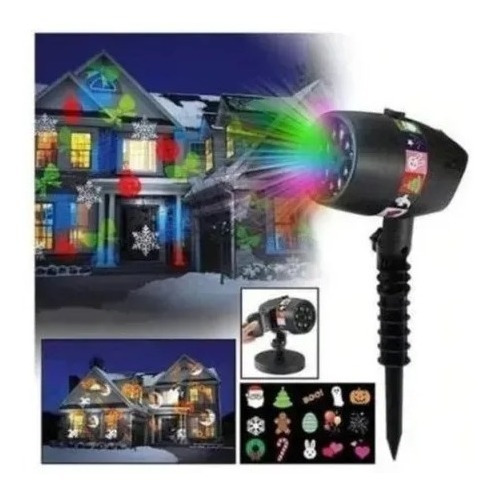 Proyector De Luz Laser Show Colores Figuras Exteriores Led