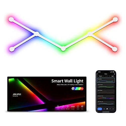 Barras De Luces Led Inteligentes Pared, Luces Led Rgb W...