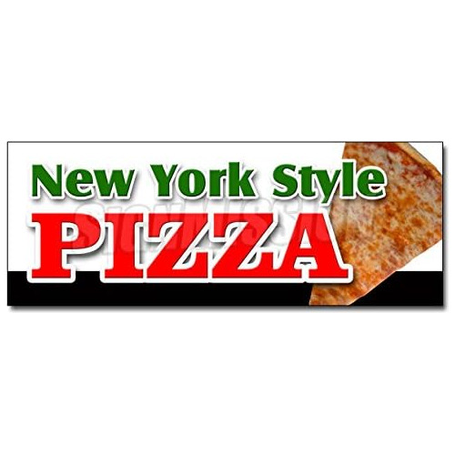 Calcomanía De Pizza Al Estilo De Nueva York De 12 PuLG...