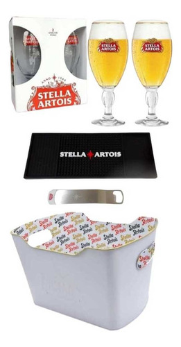 2 Copas Stella Artois + Frapera + Esterilla + Destapador