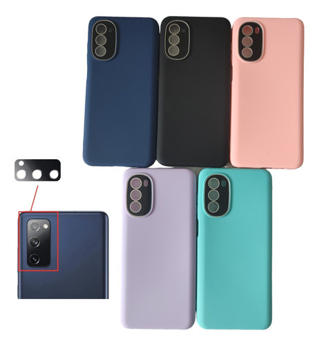 Funda Para Motorola Con Vidrio De Camara G52 G82 G72 G22 E22