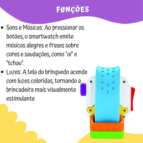 Relógio Meu Primeiro Smartwatch Fisher-price - Mattel