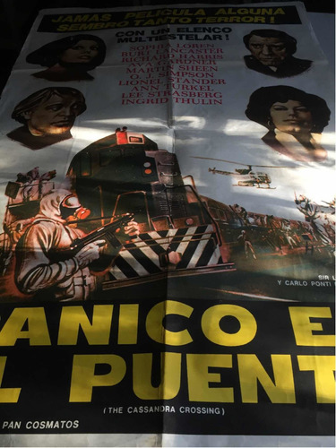 Poster  Panico En El Puente Sophia Loren Ava Gadner 1976