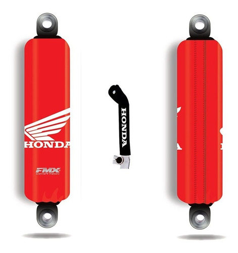 Cubre Amortiguador Honda Neoprene Con Cierre + Cubre Palanca