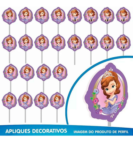 Kit Festa Princesa Sofia Original Simples E Barato 39 Itens