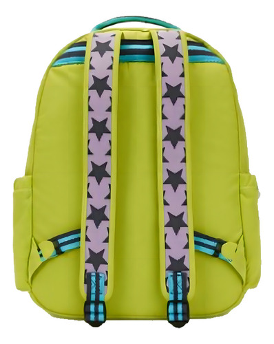 Mochila Kipling Seoul Seoul Color Verde Lima Diseño Lisa 27l