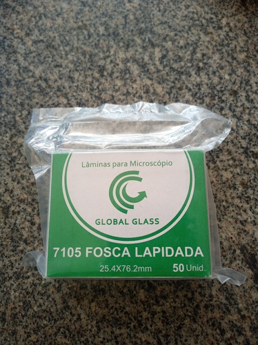 Lâmina Vidro Microscopia (25.4 X 76.2)mm Fosca - Global Trad