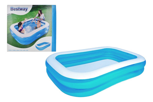 Piscina Inflable Rectangular Bestway 2,01 M. X 1.5m. 2 Aros 