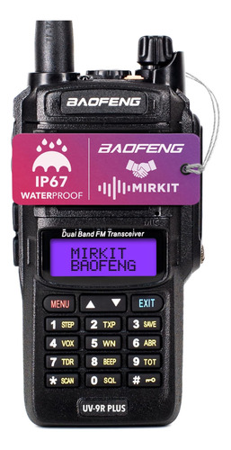 Mirkit Radio Baofeng A Prueba De Agua Uv-9r Plus Mk1 (uv-82