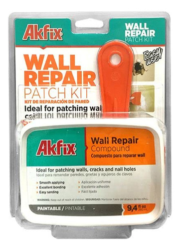 Akfix Kit De Reparacin De Parches Para Paneles De Yeso, Kit