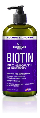 Shampoo Difeel Biotin Pro Growth Promotor Crecimiento Cabello 1L