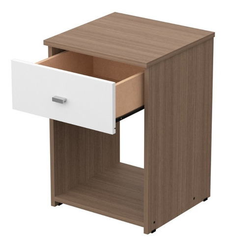 Mesa De Luz Cajon 56 × 38 × 38 Cm Diseño Moderno Dakar Zero Color Venezia