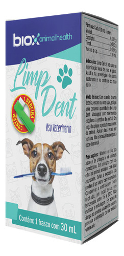 Biox Limp Dent 30ml Limpieza Dental Para Perros Con Cepillo
