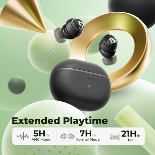Imagem 2 de 6 de Fone Bluetooth Soundpeats Mini Pro Cancelamento Ruido Ativo