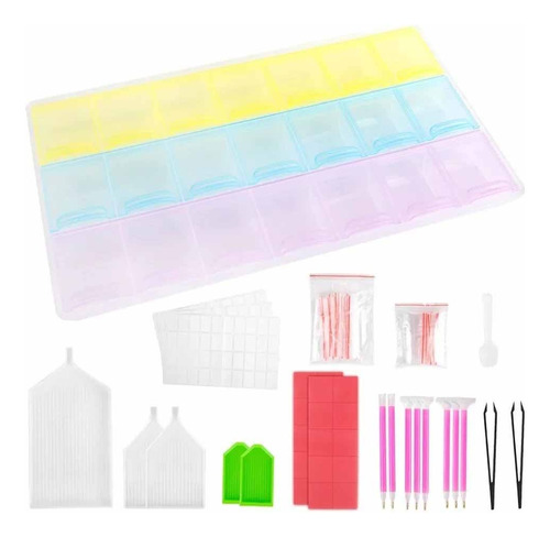 Kit De Herramientas Diy 5d Pintura De Diamante 90pcs