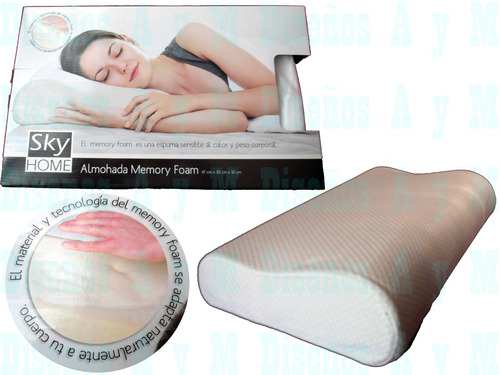 Almohada Ortopedica Memory Foam 47x30x10