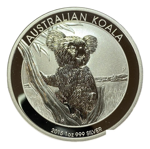 Moneda 2015 Aleacion Color Plata Autralia Koala Oso 1 Dolar