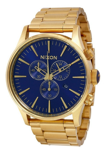 Nixon Sentry Cronógrafo L De Oro-tono Hombre Reloj