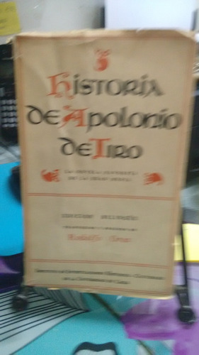 Historia De Apolonio De Tiro // Rodolfo Oroz (ma)